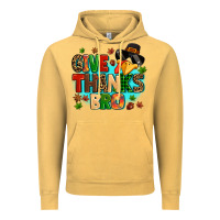 Vintage Mustard give thanks bro Vintage Hoodie - MaliasSmallBusiness