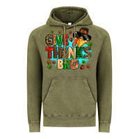 Vintage Olive give thanks bro Vintage Hoodie - MaliasSmallBusiness