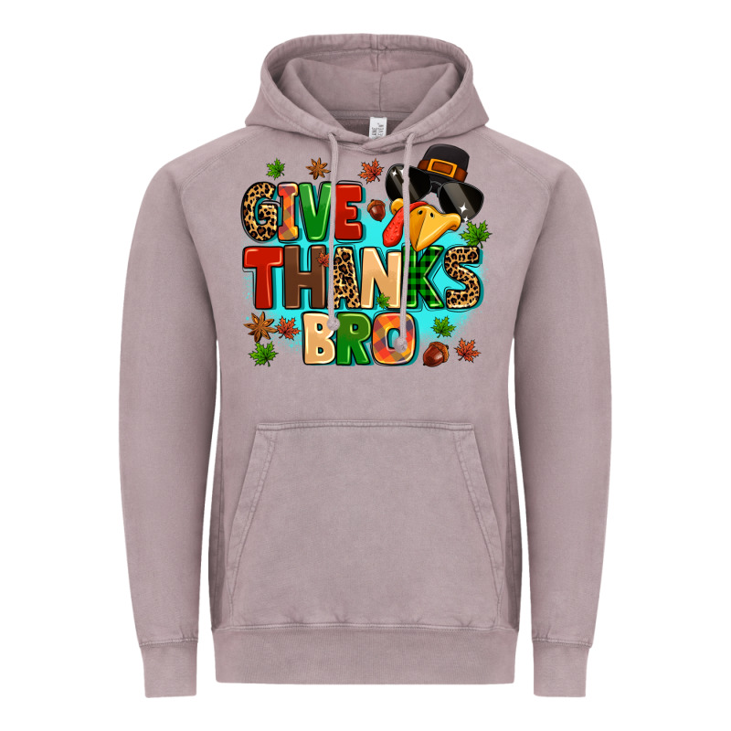 Give Thanks Bro Vintage Hoodie by MaliasSmallBusiness | Teevron
