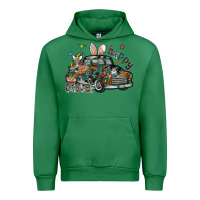 Emerald Happy Easter Urban Hoodie - CowhideDigitalArt