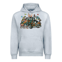 Heather Grey Happy Easter Urban Hoodie - CowhideDigitalArt