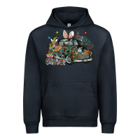 Navy Happy Easter Urban Hoodie - CowhideDigitalArt