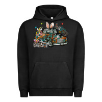 Pigment Black Happy Easter Urban Hoodie - CowhideDigitalArt