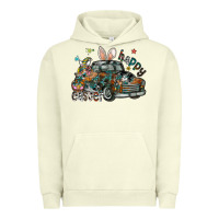 Pigment Pistachio Happy Easter Urban Hoodie - CowhideDigitalArt