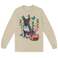 Mushroom Easter Pitbull Long Sleeve Tee - RanaPortraitStore