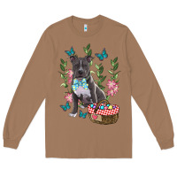 Toasted Coconut Easter Pitbull Long Sleeve Tee - RanaPortraitStore