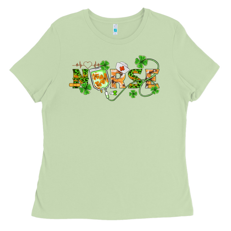 St Patricks Day Nurse Ladies Tee by BarkalooDesign | Teevron