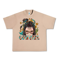 Burro Western Cowgirl Braid Hair Urban Heavy Tee - BundleAndBundleShop