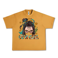 Western Cowgirl Braid Hair Urban Heavy Tee | Teevron