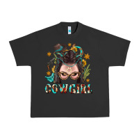Pigment Black Western Cowgirl Braid Hair Urban Heavy Tee - BundleAndBundleShop