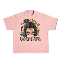 Salmon Western Cowgirl Braid Hair Urban Heavy Tee - BundleAndBundleShop