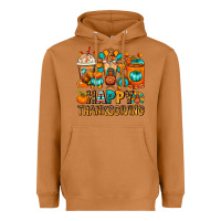 Meerkat Happy Thanksgiving Coffee Cups Heavyweight Hoodie - FaDigitalArtStudio