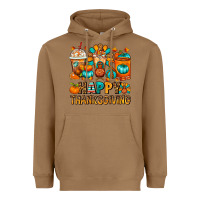 Toasted Coconut Happy Thanksgiving Coffee Cups Heavyweight Hoodie - FaDigitalArtStudio