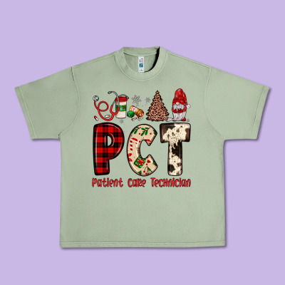 Pct Patient Care Technician  Christmas Urban Heavy Tee Designed By Jahusdesignshop
