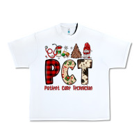 White pct patient care technician  christmas Urban Heavy Tee - JahusDesignShop