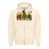 Sandshell teacher claus christmas Zipper Hoodie - CowGirlArtShop
