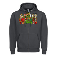 Smoke teacher claus christmas Zipper Hoodie - CowGirlArtShop
