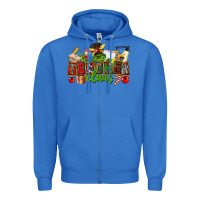 True Royal teacher claus christmas Zipper Hoodie - CowGirlArtShop