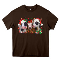 Chocolate Brown funny christmas heifers Heavy Core Tee - Jasminsmagicworld