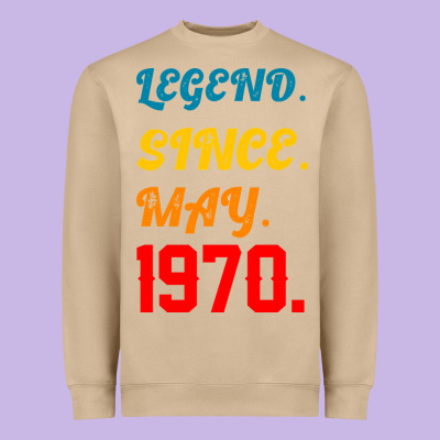 Legend Since May 1970 Heavyweight Sweatshirt Designed By Bettercallsaul