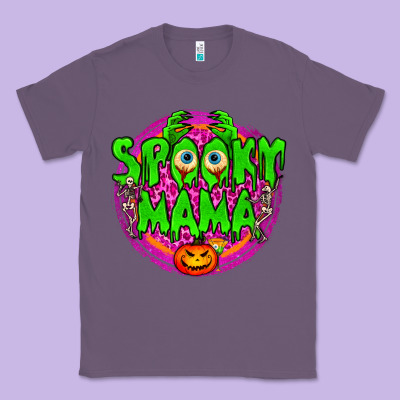 Spooky Mama Classic Tee Designed By Bundleandbundleshop