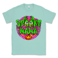 Seafoam Spooky Mama Classic Tee - BundleAndBundleShop