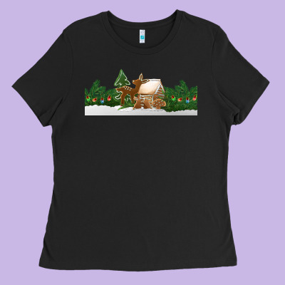 Christmas Cookie Jar Ladies Tee Designed By Jasminsmagicworld