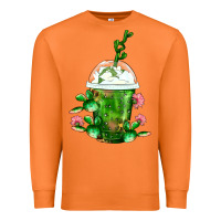 Carrot Western Cactus Cold Frappe Premium Sweatshirt - FaDigitalArtStudio