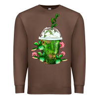 Chestnut Western Cactus Cold Frappe Premium Sweatshirt - FaDigitalArtStudio