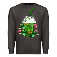 Smoke Western Cactus Cold Frappe Premium Sweatshirt - FaDigitalArtStudio
