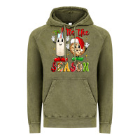 Vintage Olive tis the season Vintage Hoodie - MaliasSmallBusiness