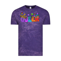 Cloud Purple Western Queer LGBTQ+ Vintage Tee - BundleAndBundleShop