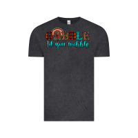 Vintage Black gobble til you wobble Vintage Tee - JahusDesignShop