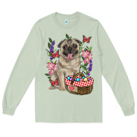Matcha Easter pug Long Sleeve Tee - RanaPortraitStore