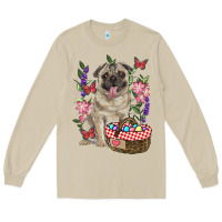 Mushroom Easter pug Long Sleeve Tee - RanaPortraitStore