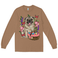 Toasted Coconut Easter pug Long Sleeve Tee - RanaPortraitStore