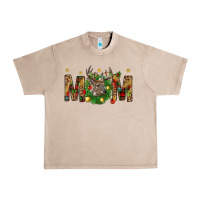 French Oak Western Mom With Reindeer Urban Heavy Tee - BundleAndBundleShop