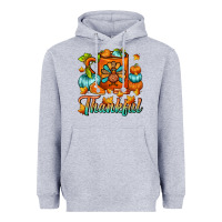 Heather Grey Thankful Thanksgiving Coffee Mug Heavyweight Hoodie - FaDigitalArtStudio