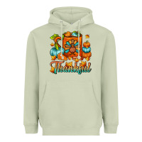 Matcha Thankful Thanksgiving Coffee Mug Heavyweight Hoodie - FaDigitalArtStudio