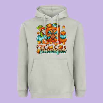 Thankful Thanksgiving Coffee Mug Heavyweight Hoodie Designed By Fadigitalartstudio