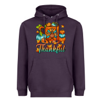 Plum Thankful Thanksgiving Coffee Mug Heavyweight Hoodie - FaDigitalArtStudio