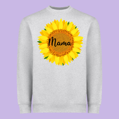 Sunflower Mama Heavyweight Sweatshirt Designed By Bettercallsaul