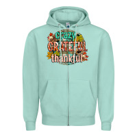 Seafoam crazy grateful thankful Zipper Hoodie - CowGirlArtShop