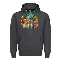Smoke crazy grateful thankful Zipper Hoodie - CowGirlArtShop