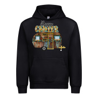 Foreset Green Happy Camper Urban Hoodie - CowhideDigitalArt