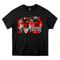 Black western red cowhide winter background Heavy Core Tee - AdoDesignShop