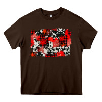 Chocolate Brown western red cowhide winter background Heavy Core Tee - AdoDesignShop