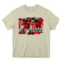 Mossy western red cowhide winter background Heavy Core Tee - AdoDesignShop