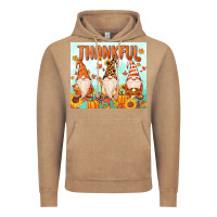 Vintage Coffee thankful gnome Vintage Hoodie - MaliasSmallBusiness