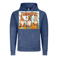Vintage Denim thankful gnome Vintage Hoodie - MaliasSmallBusiness